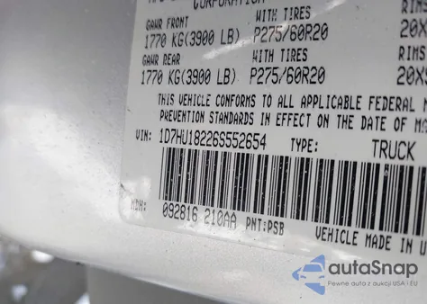 2006 Dodge Ram 1500 Slt/Trx4 Off Road/Sport z USA, uszkodzony, nr VIN 1D7HU18226S552654